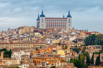 Toledo. Aerial view of the city.