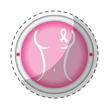 recommend clip art: Pink breast cancer signal image design icon