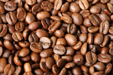 Coffee beans background 