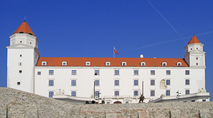 Bratislva castle in the slovakian capital