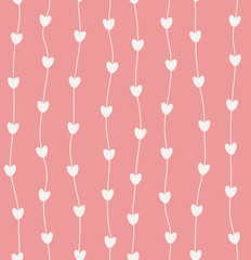 Wallpaper with hearts lines