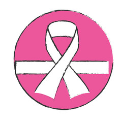 symbol breast cancer defense design, vector illustration