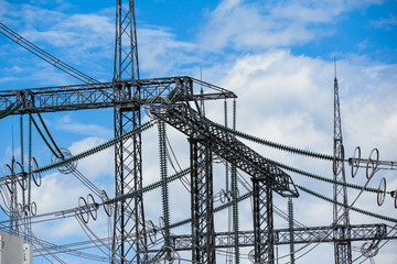 High voltage post or High voltage tower