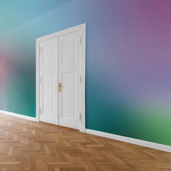 flat / apartment with colored walls