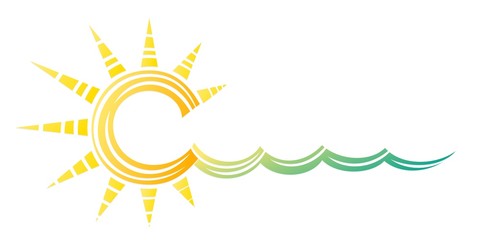 Logo sun and sea. 