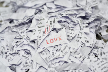 Abstraction of broken relationships.