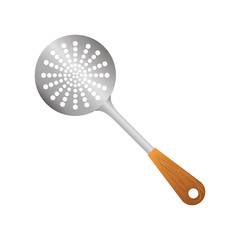 silver skimmer tools icon image, vector illustration