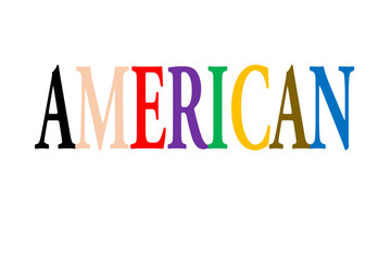American, multi color