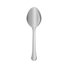 silver spoon icon image design, vector illustration