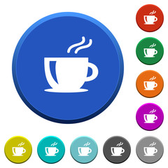 Cappuccino beveled buttons