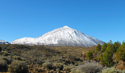 Volcán del Teide nevado