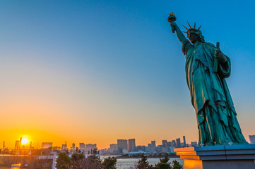 Tokyo at sunset