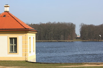 Sichtachse zum Fasanenschlösschen bei Dresden