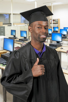 Black Man Graduate