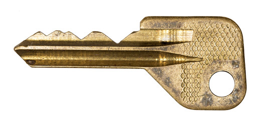 old metal key, high resolution photo