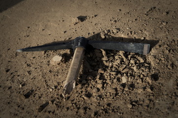 gebrochene Spitzhacke © Olaf Henke