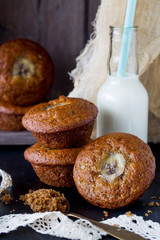 Muffin with banana