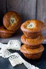 Muffin with banana