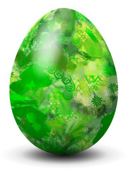 Farbiges Osterei, grün