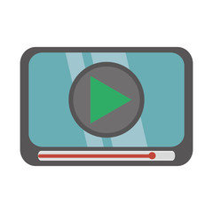 mobile device play movie online vector illustration eps 10