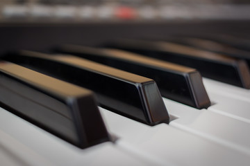 Fototapeta na wymiar piano keyboard keys