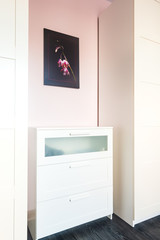 Interior bedrooms with wardrobes and a chest of drawers