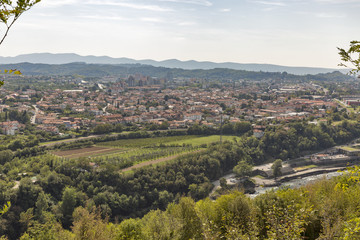 Solkan townscape in Slovenia.