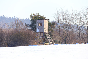 Ansitz im Winter