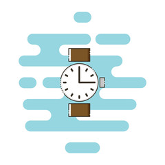 Watch color thin line icon. Mbe minimalism style