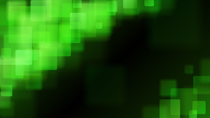 Green abstract background of blurry squares