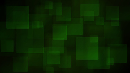 Green abstract background of blurry squares