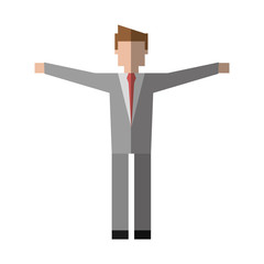 business man manager elegant shadow vector illustration eps 10