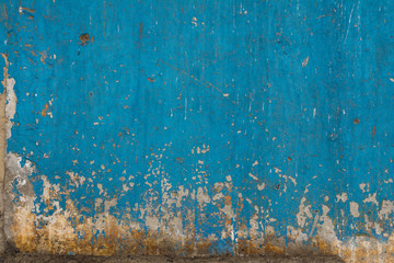 Old painted concrete with decal