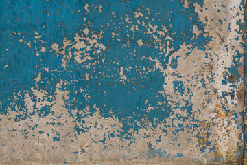 Old painted concrete with decal