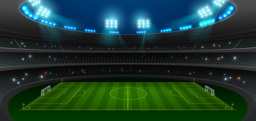 soccer football stadium spotlight © gorralit