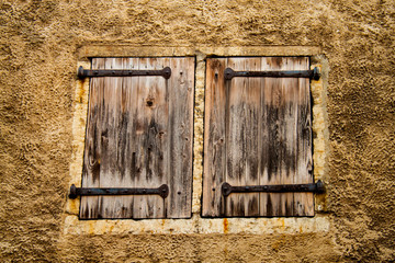 Medieval Wooden Storm Windows