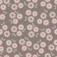 flower seamless vector pattern