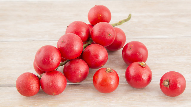 Fototapeta Corozo tropical fruit - Bactris guineensis