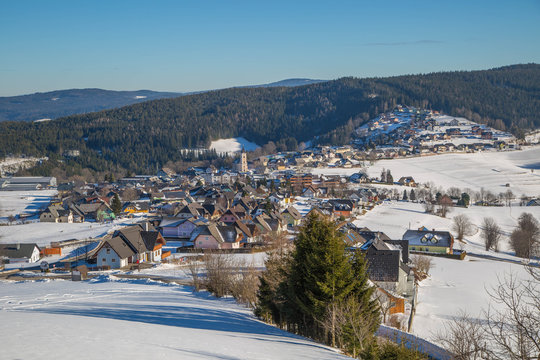 Panorama von Fischbach in der Steiermark