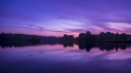 Sunset in Richmond Park, London