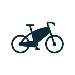 bicycle icon on white background