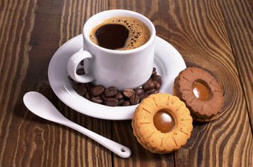 Coffee with cookies