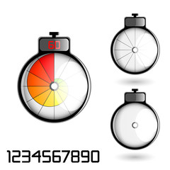 set of 3D stop watches