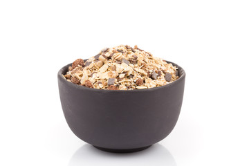 Healthy oat granola muesli cereals