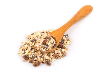 Healthy oat granola muesli cereals