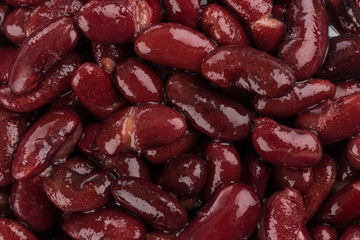 Red kidney beans close up