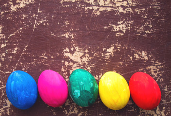 Colorful easter eggs.