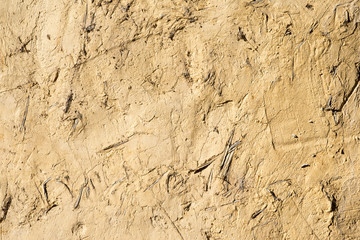 Wall brown soil