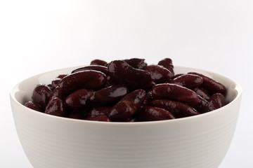 Red kidney beans in a dish