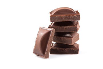 Broken chocolate bar